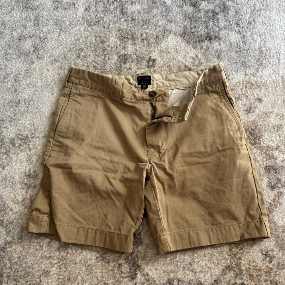 J. Crew Tan Flat Front Casual Shorts